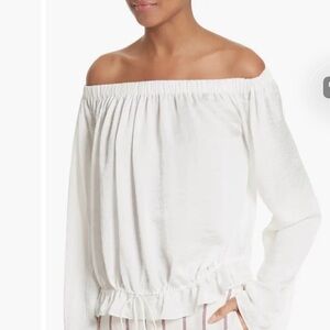 Theory Women's Pinstripe Blouse - Blue and White